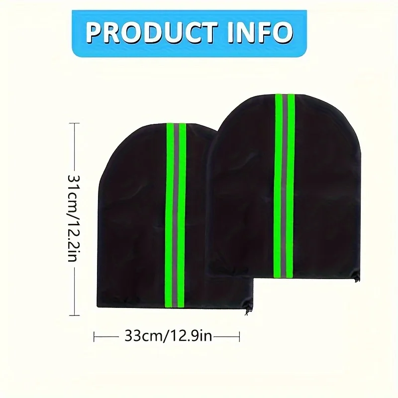 Waterproof Side Mirror Covers Auto Rearview Protection Cover Reflective Strip For Car Vehicle Winter Freeze Frost 1 Pair rearview mirror protector rearview mirror cover
