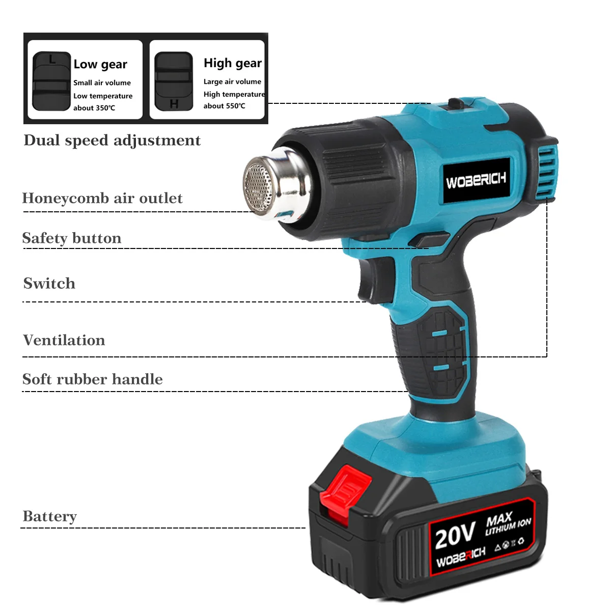 Best cordless battery powered Cheap heat gun 