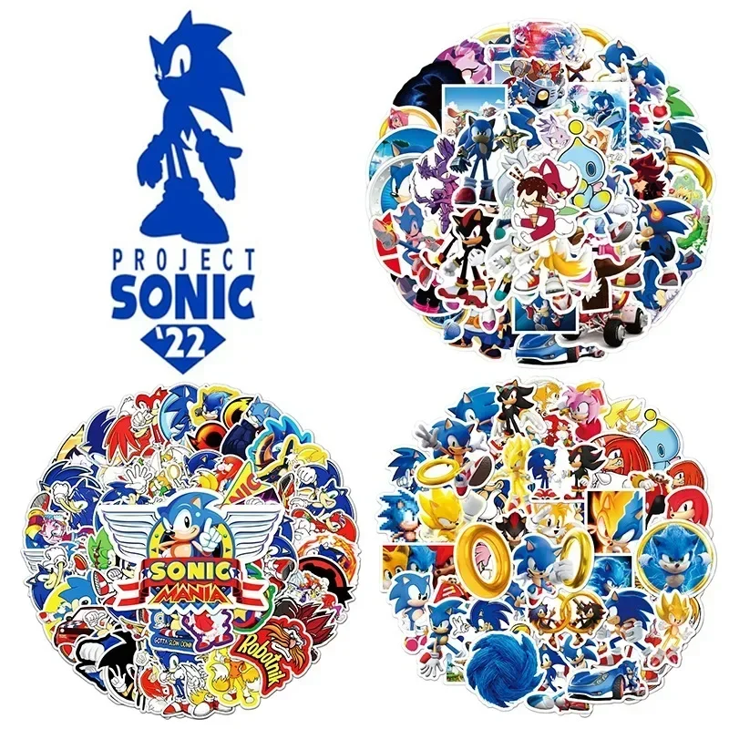 

Anime Sonic The Hedgehog10/30/50Pcs Sticker Action Figure Cartoon Sonic Graffiti Laptop Phone Diary Birthday Partys Sticker Gift