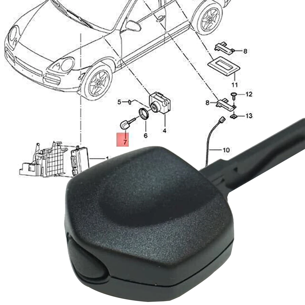 For Porsche Cayenne 2003-2010 Entry & Drive Plastic Dummy Key Fob 95563724101 Car Accessories
