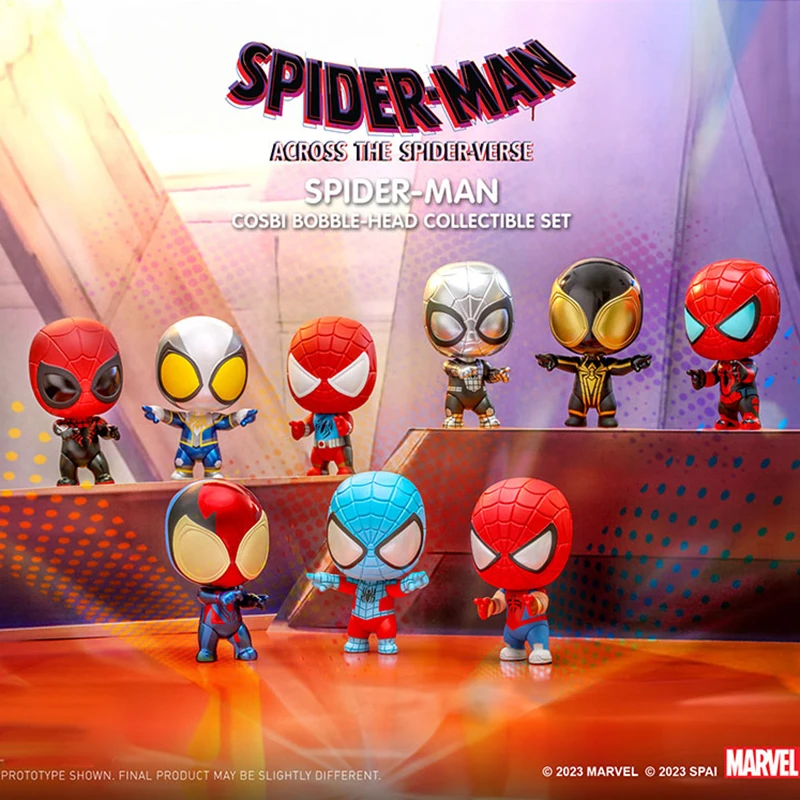2024 Nuovo 3 Pezzi Spider-Man: Attraverso Il Spider-Verse Spider-Man Frame Series Cosbi Mini Set Giocattoli Alla Moda Per Bambini Regali Di Natale