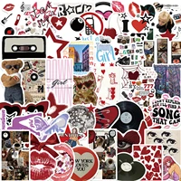 50pcs Downtown Girls Aesthetic Y2K Graffiti Stickers DIY Phone Guitar Laptop Notebook Suitcase Cup Waterproof Sticker Kids Toys 1