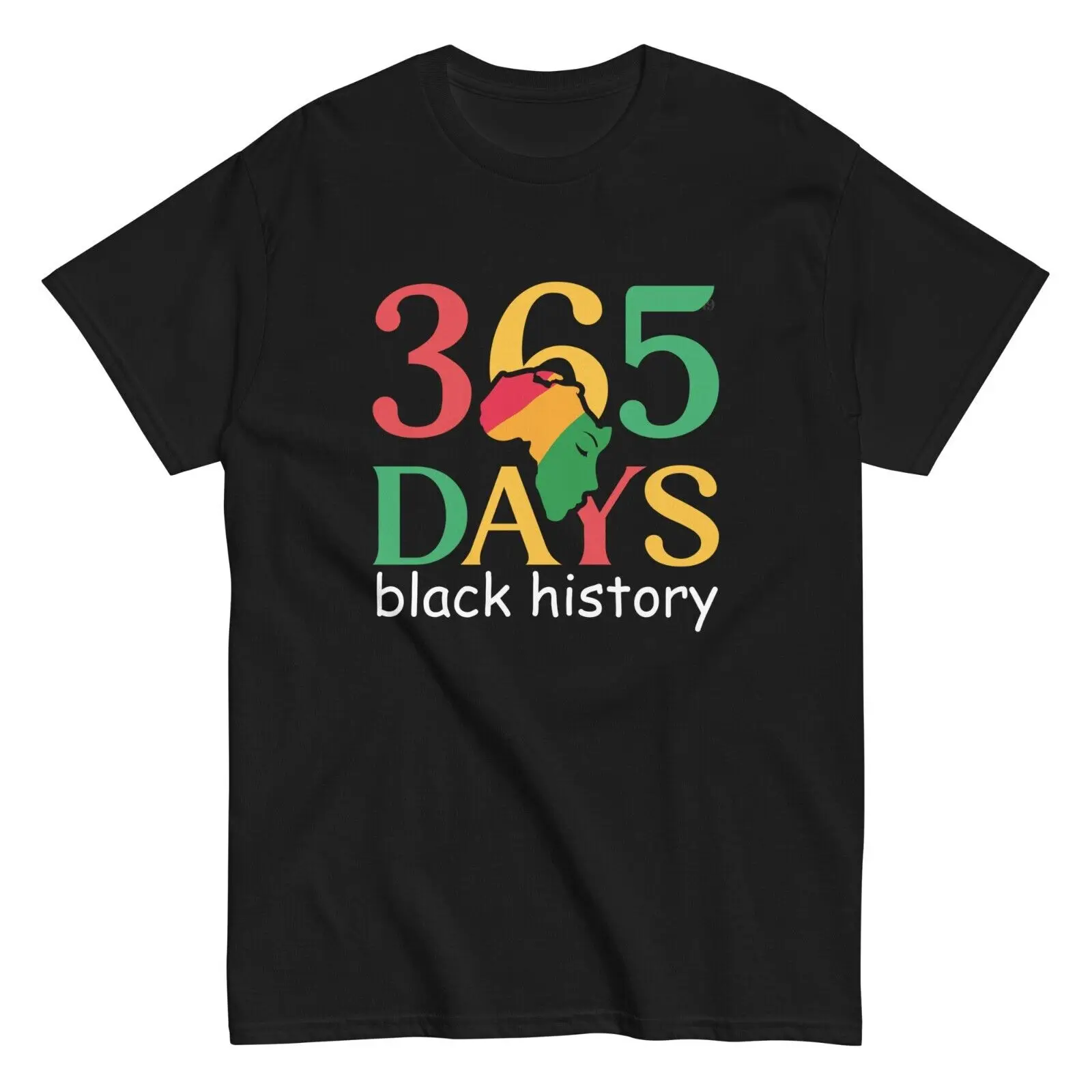 

Футболка унисекс черная история за 365 дней