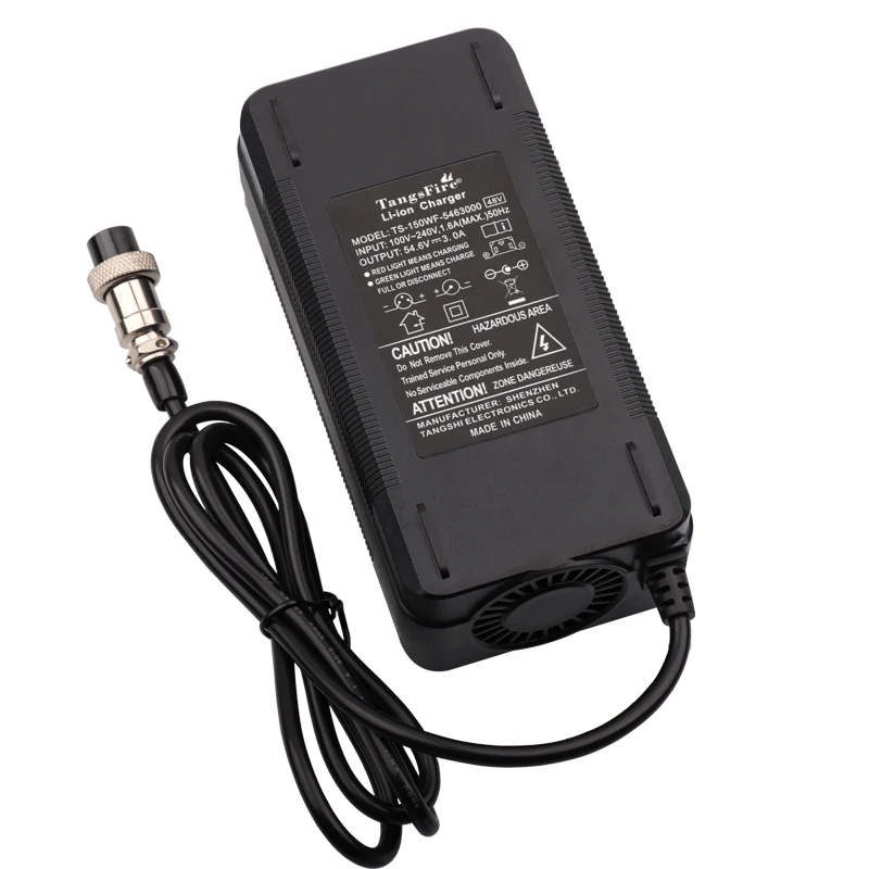 48V Akku Ladegerät 54,6V 3A - Ladekabel Für E-Bike & E-Scooter