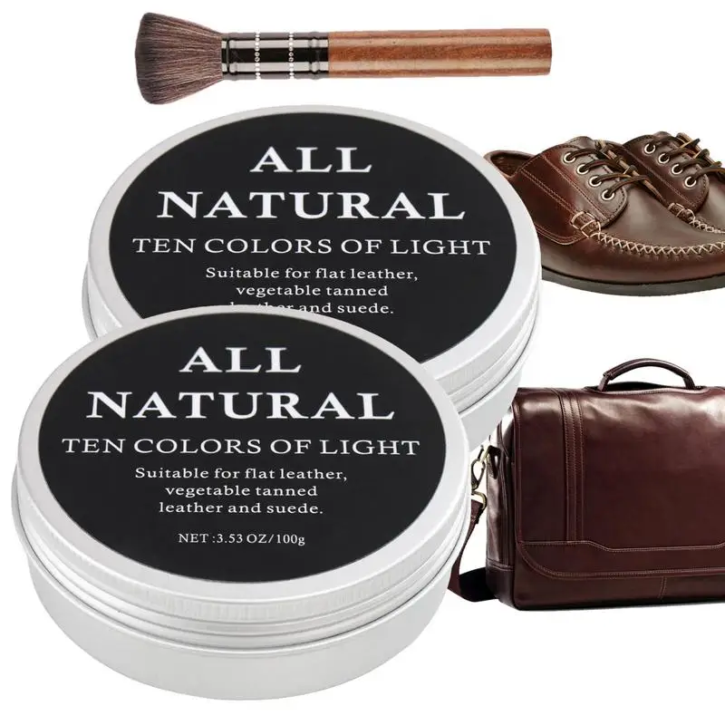 

portable Leather Furniture Salve With Brush Multipurpose Leather Hydration Cleaner Smooth Wood Leather Furniture Salve Brush