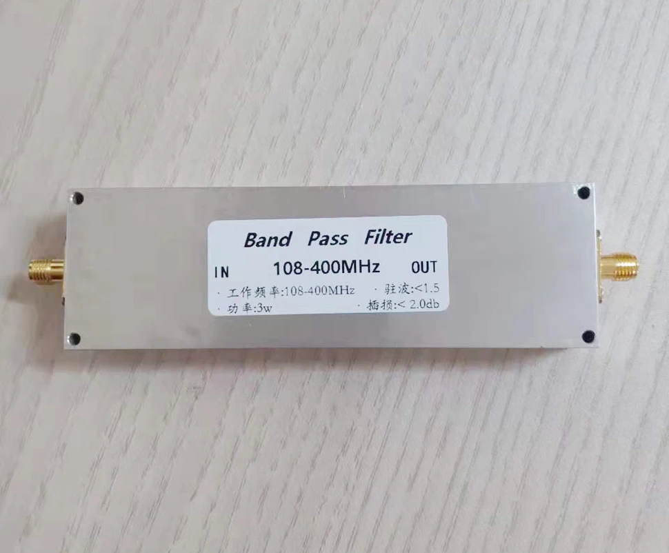 

108MHz-400MHz band-pass filter BPF anti-jamming for receiving