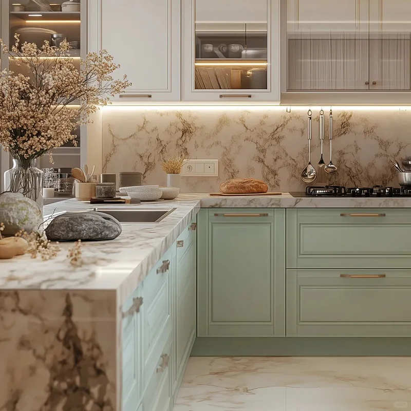 Custom Modular Kitchen Cabinet Sets 5