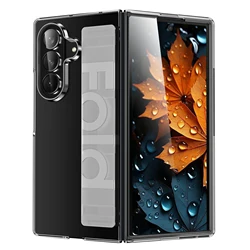 Ultra - Thin Matte Silicone Shockproof Phone Case with Wrist Strap - Galaxy Z Fold 8 Ultra (Clear)