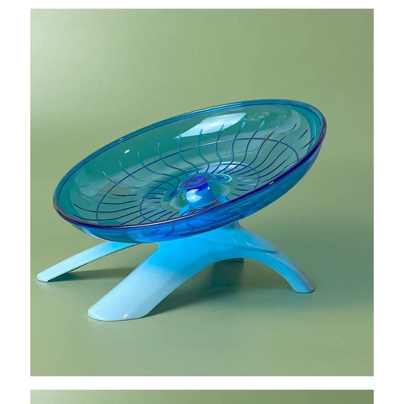 Pet Hamster Running Wheel Mute Flying Saucer Steel Axle Wheel Running Disc Toys Cage Small Animal Hamster Accessories exercise wheel