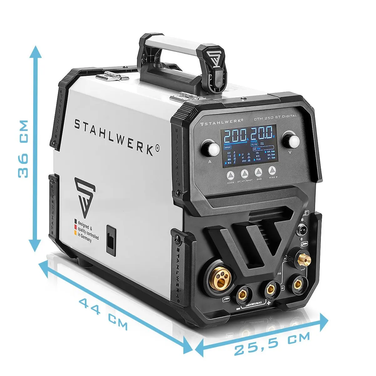 Stahlwerk CTM250 6-in-1 Laser Welding Machine 200A Current 5kg MIG CO2 Plasma Cutter MMA MIG Gasless Tig Welder 220V New
