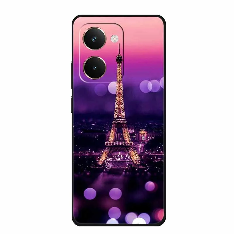 Sleek Black TPU Bumper Silicone Back Cover