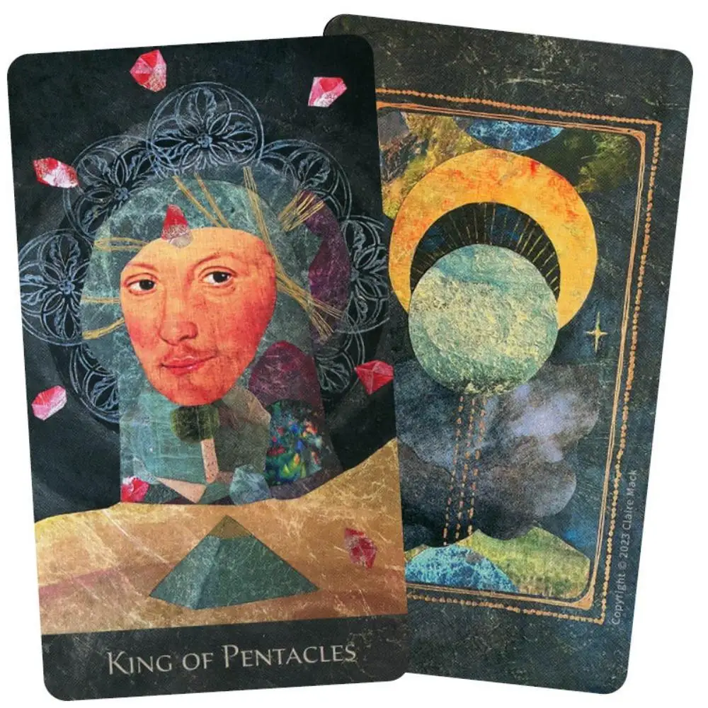 10.3*6cm The RainShadow Tarot A 78-card Deck of Original Paintings and Hand-cut Collage Artworks Illustrating The Tarot 2