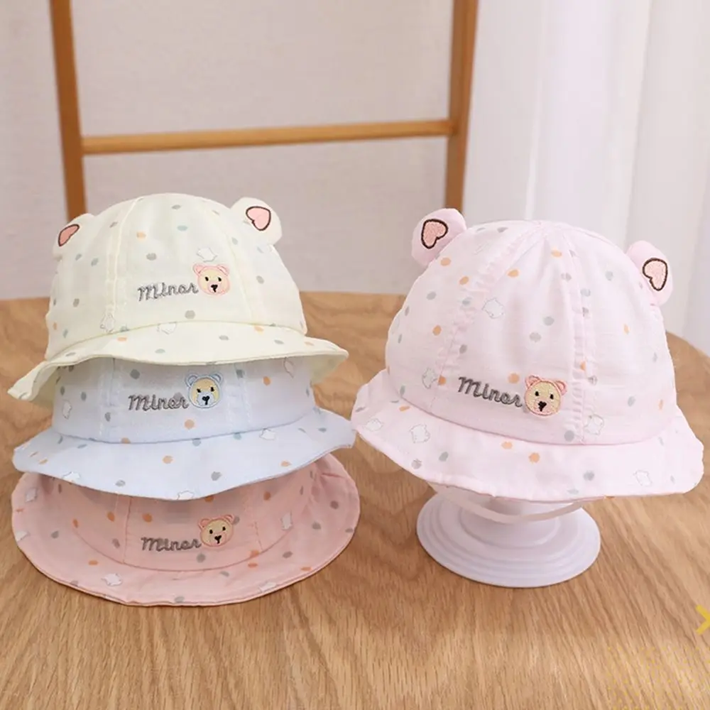 

Solid Color Soft Baby Bucket Hat Cotton Fisherman Hats Kids Summer Toddler Boys Girls Panama Sun Cap