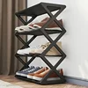 4-layer Foldable Shoe Rack Suitable for Storage in Entrances, Corridors, and Bedrooms Without Assembly 3