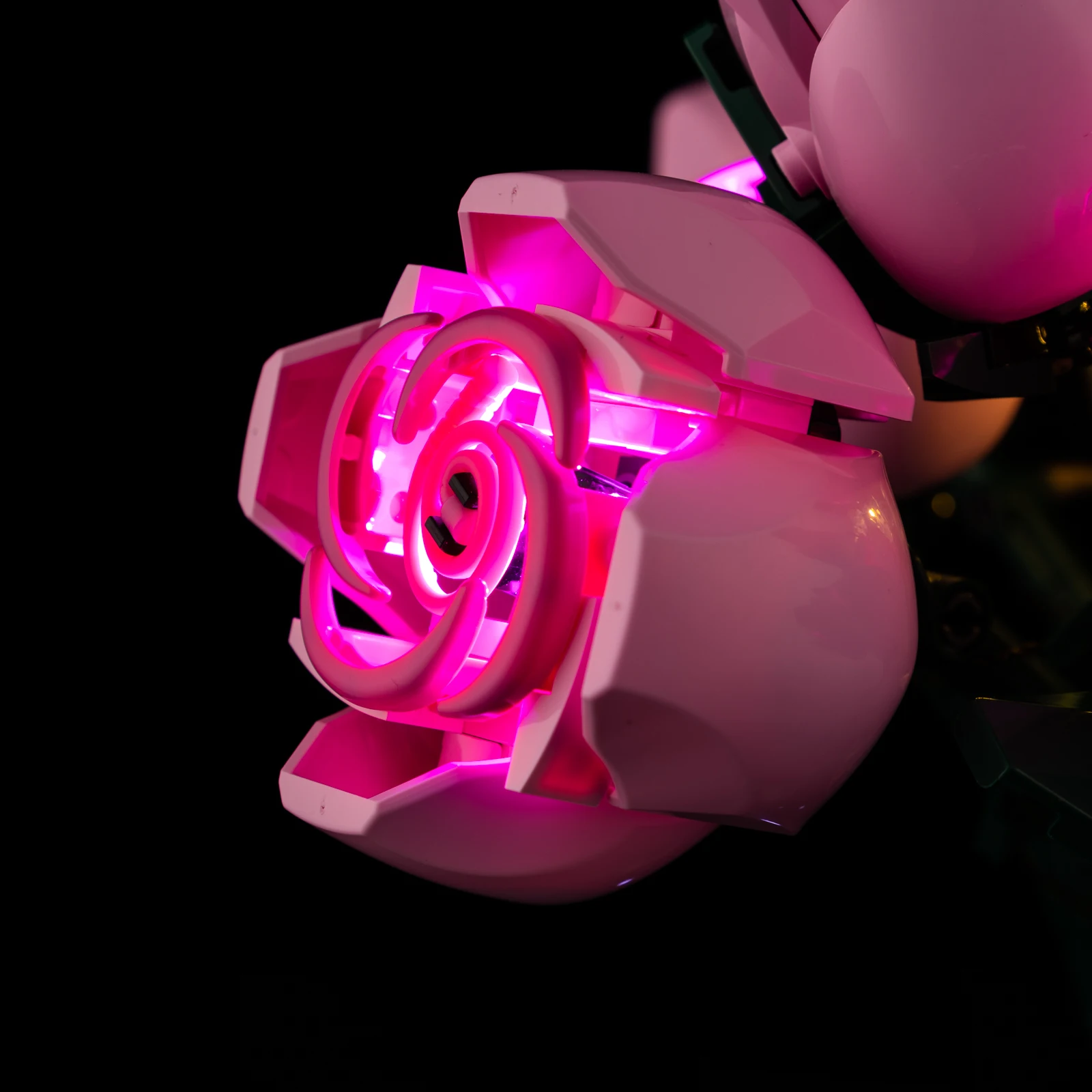 LED-Beleuchtungsset für Lego, Blumenstrauß aus rosa Rosen, Modell 10374, DIY-Spielzeug-Set, nicht im Lieferumfang enthalten, Bausteine – Detail 4
