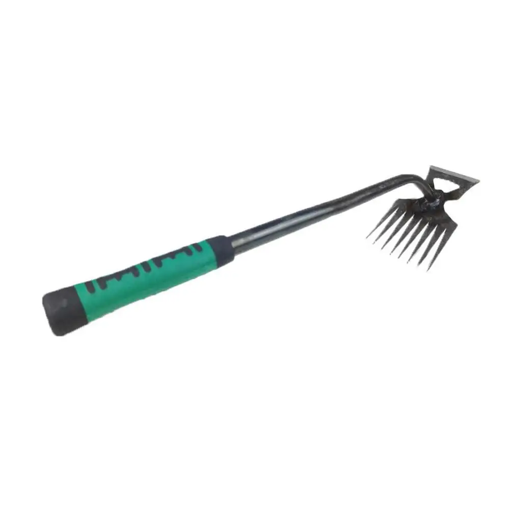 Garden Weeding Tool Garden Hand Weeder Uprooting Weeding Tool Rake Soil Tools Loosening Plowing SteelManual Hand Gra E0L4