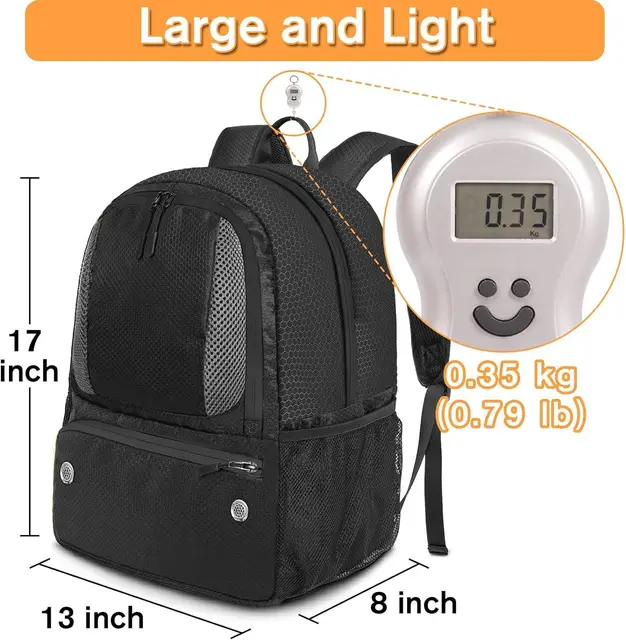 OPHIDIAN  Shoulder waterproof sports equipment bag outdoor soccer basketball volleyball bag convenient lightweight storage bag 6