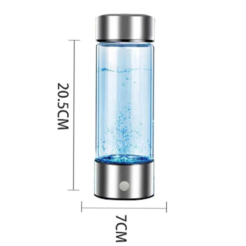 420ml hydrogen-rich voda pohár elektrický vodík bohatý voda vyvíječ láhev titanová kvalita filtr přenosné antioxidační lonizer