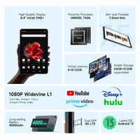 Alldocube iPlay50 Mini 8.4 Inch Android13 1080P Widevine L1 Tablet 4GB RAM 64GB ROM Dual 4G Tiger T606 Tablets 2