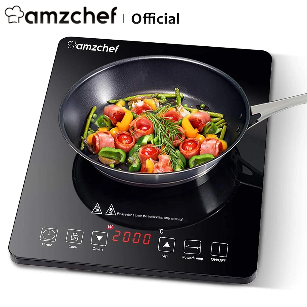 Amzchef Skcb16 Induction Cooker With Safety Lock,10level Power