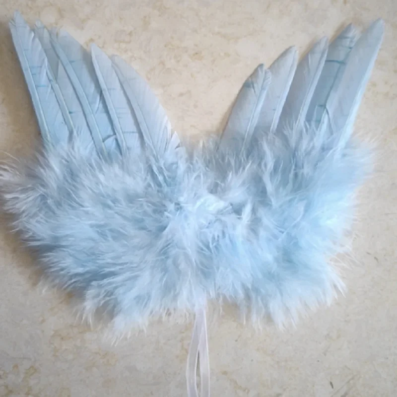 18x14cm Christmas Tree Feather Wing Pendant Decoration Mini Barbie Doll Clothing Accessories
