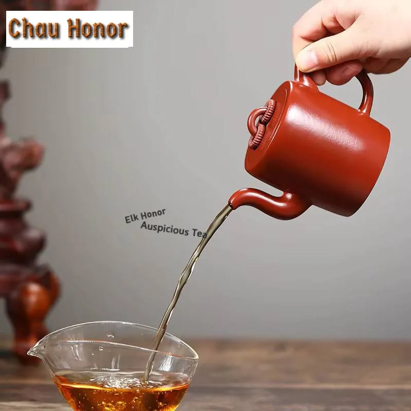 240ml Master Handmade Yixing Purple Clay Teapot Dahongpao Double Ring Beauty Kettle Custom Filter Tea Set Chinese Zisha Tea Pot