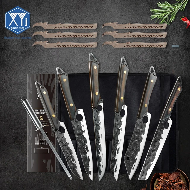 XYJ Portable Chef Knife Set Professional,Since 1986,10 Inch Camp