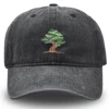 BONSAI  TREE Hat Embroidered ORNAMENTAL TREE Baseball Cap Retro Men Woman Cotton Hat Unisex 2