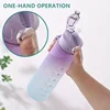 900ml Leakproof Water Bottles with Times To Drink and Straw Motivational Drinking Sports Water Bottle for Fitnes Gym Outdoor 4