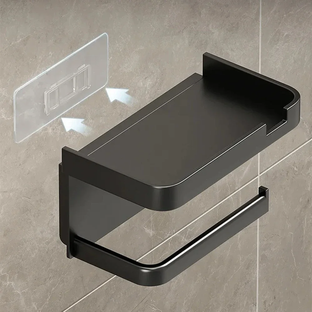 Kitchen Toilet Paper Holders Wall-Mounted Tissue Rack Bathroom Accessories