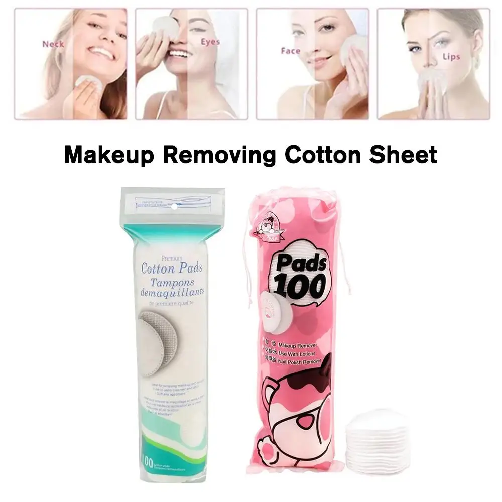 100p/Pack Disposable Makeup Remover Cotton For Cleaning Wet Application Three-dimensional Pearl Skin Friendly Round Cotton A8G5 2