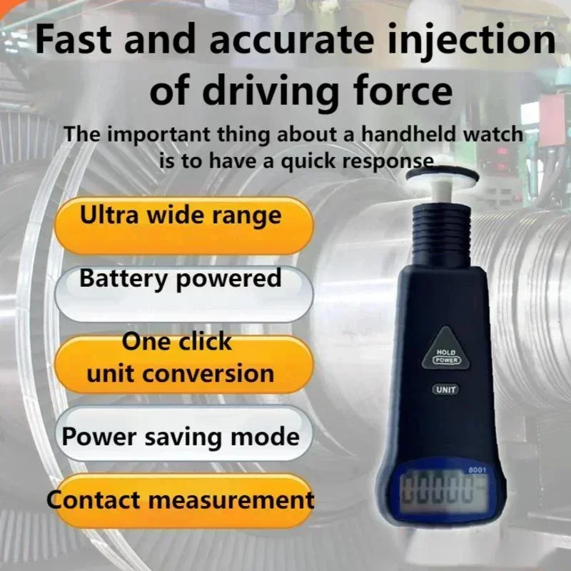 149X50X30 AZ8001 Requires A Contact Type Simple Sensitive Tachometer Handheld Digital Display Tachometer Motor Speed