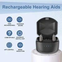 Rechargeable Digital BTE Hearing Aid Adjustable Volume Deaf Mini Sound Amplifier Portable Elderly Hearing Amplifier 1