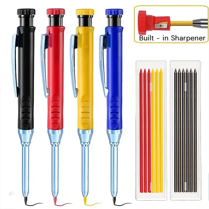 Carpenter Mechanical Pencil with Sharpener 2.8mm carpenter pencil,mechanical pencils,mechanical pencil set