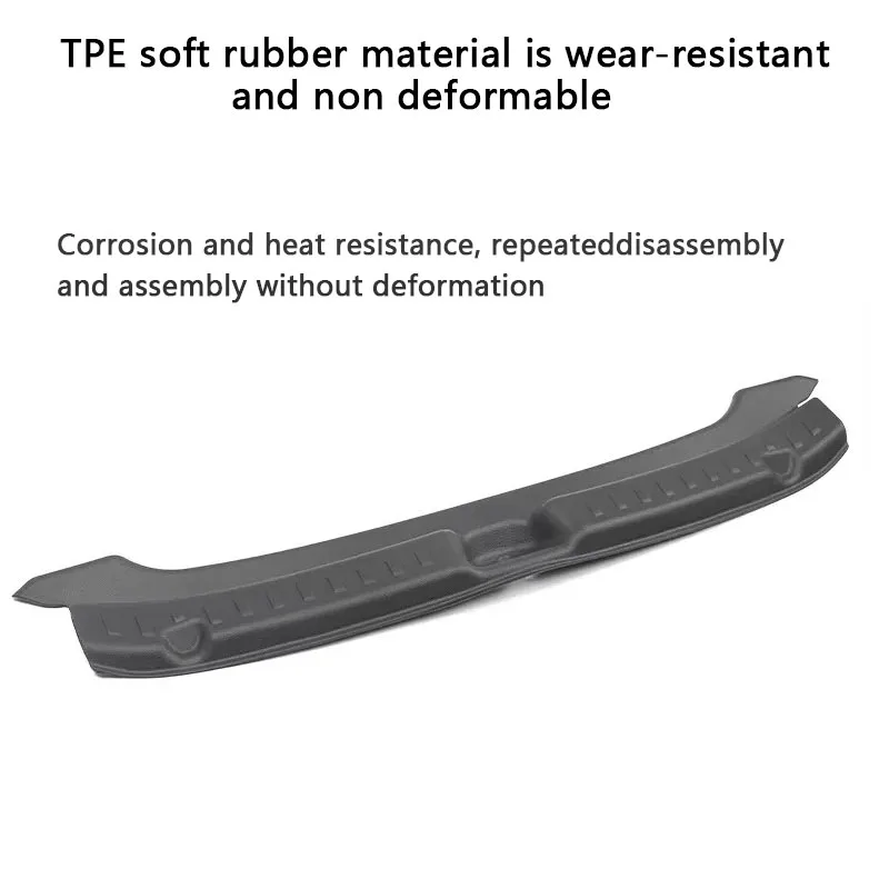 For Tesla Model Y Juniper 2025 Trunk Guards TPE Rear Trunk Door Sill Protector C