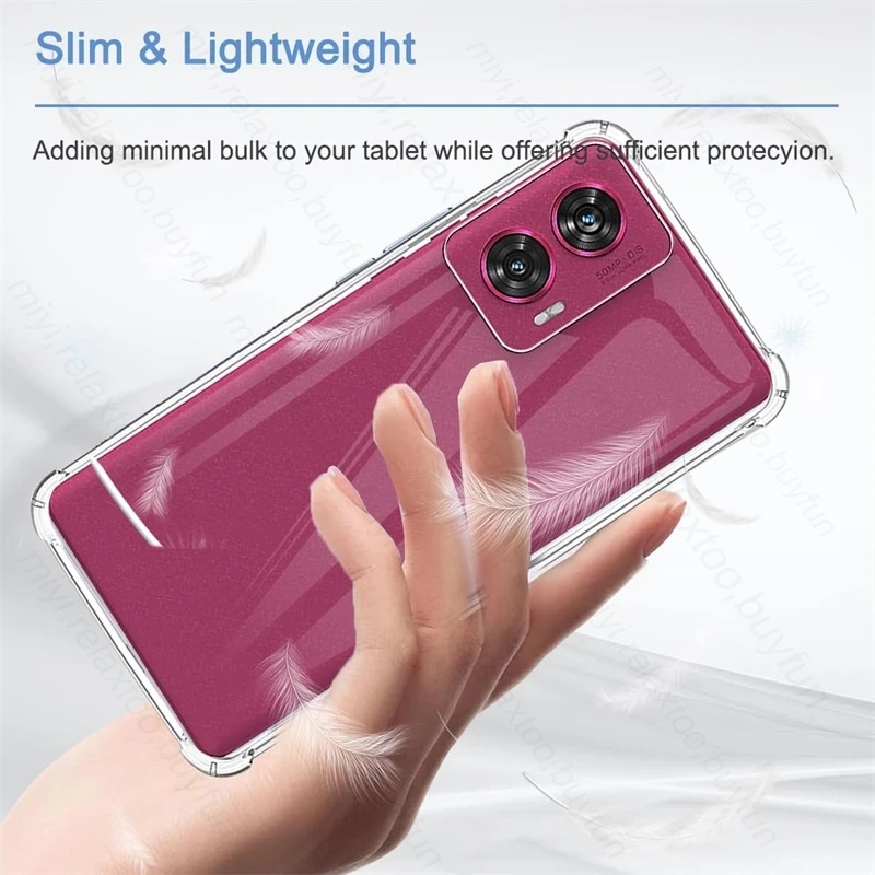 Shockproof Clear Airbag Case with Camera Protection and Soft TPU Cover