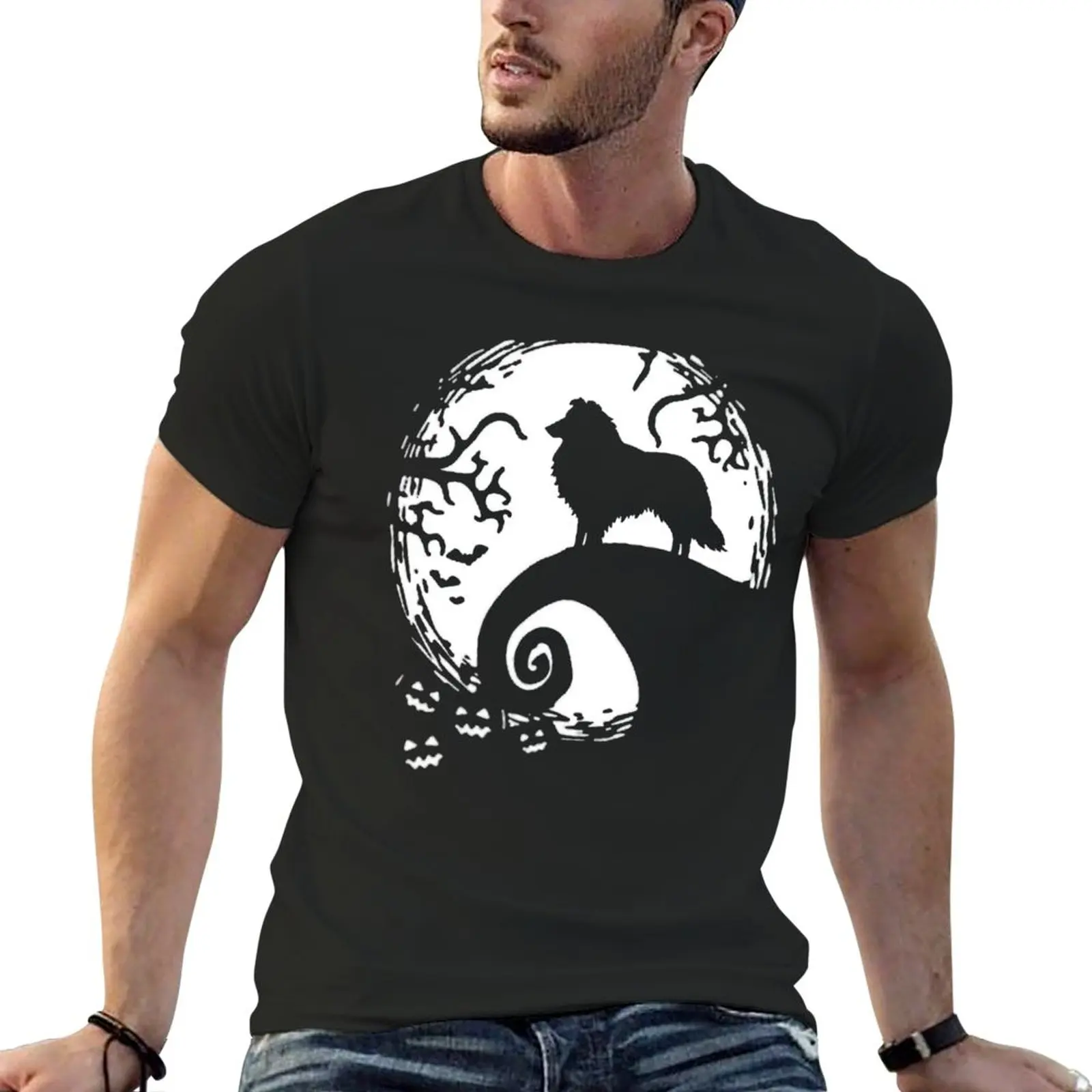 

Sheltie Halloween T-Shirt graphic t shirts quick drying t-shirt tops t shirt for men