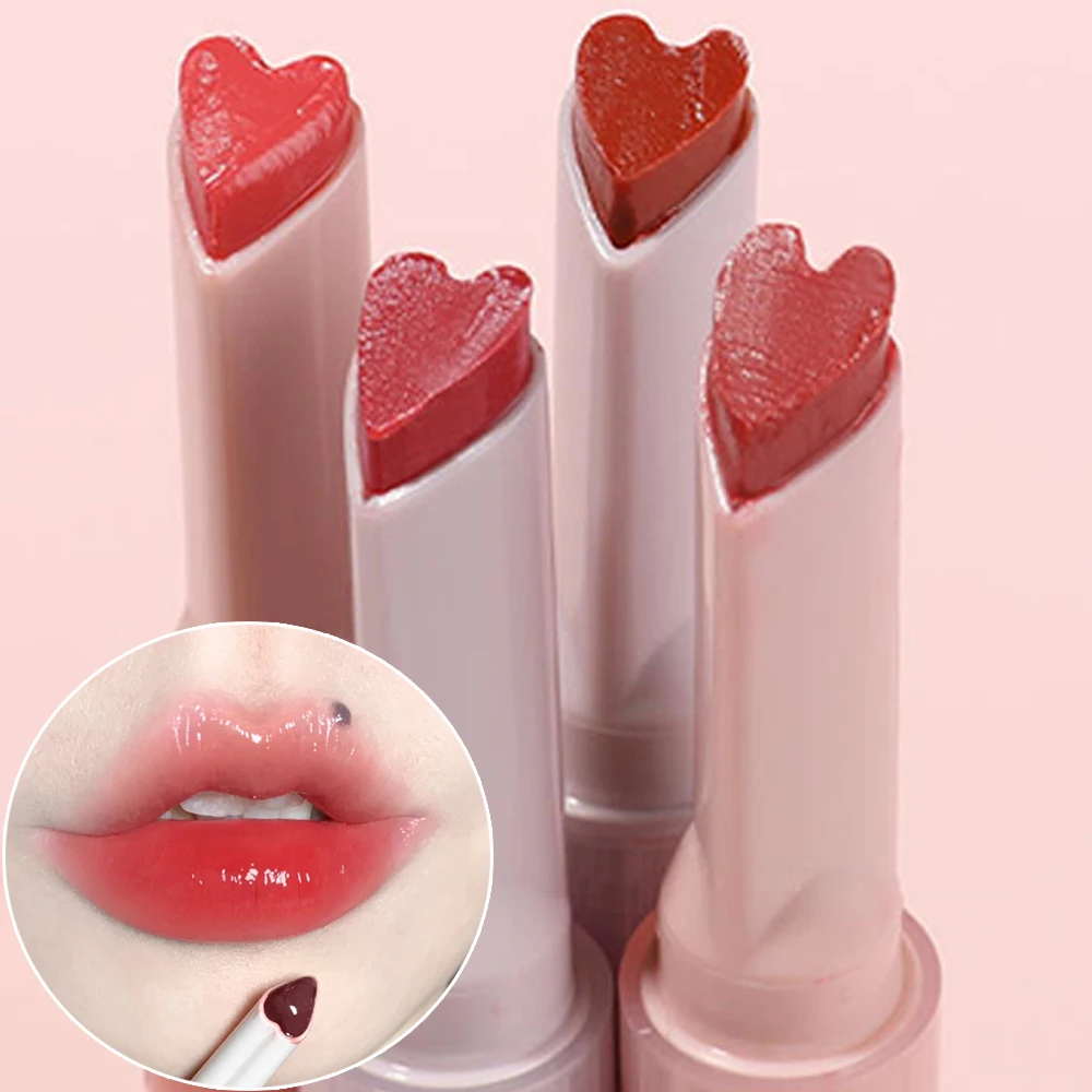 kleur Tranparent lip vlinder liefde jelly spiegel liptick waterdicht lijmvrije cup liptick transparant Koreaanse tick tick_voghion.com