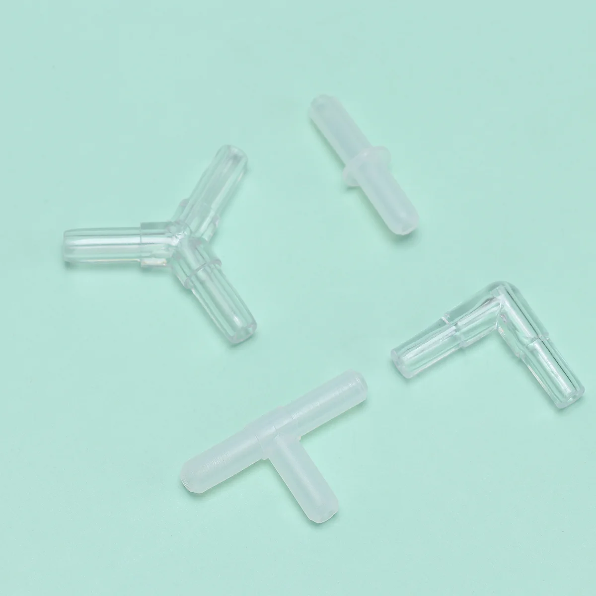 

Practical Oxygen Pump Pipe Air Connector Oxygen Pipe Air Pump Fitting Accessory for Aquarium Fish Tank (10pcs for Each)