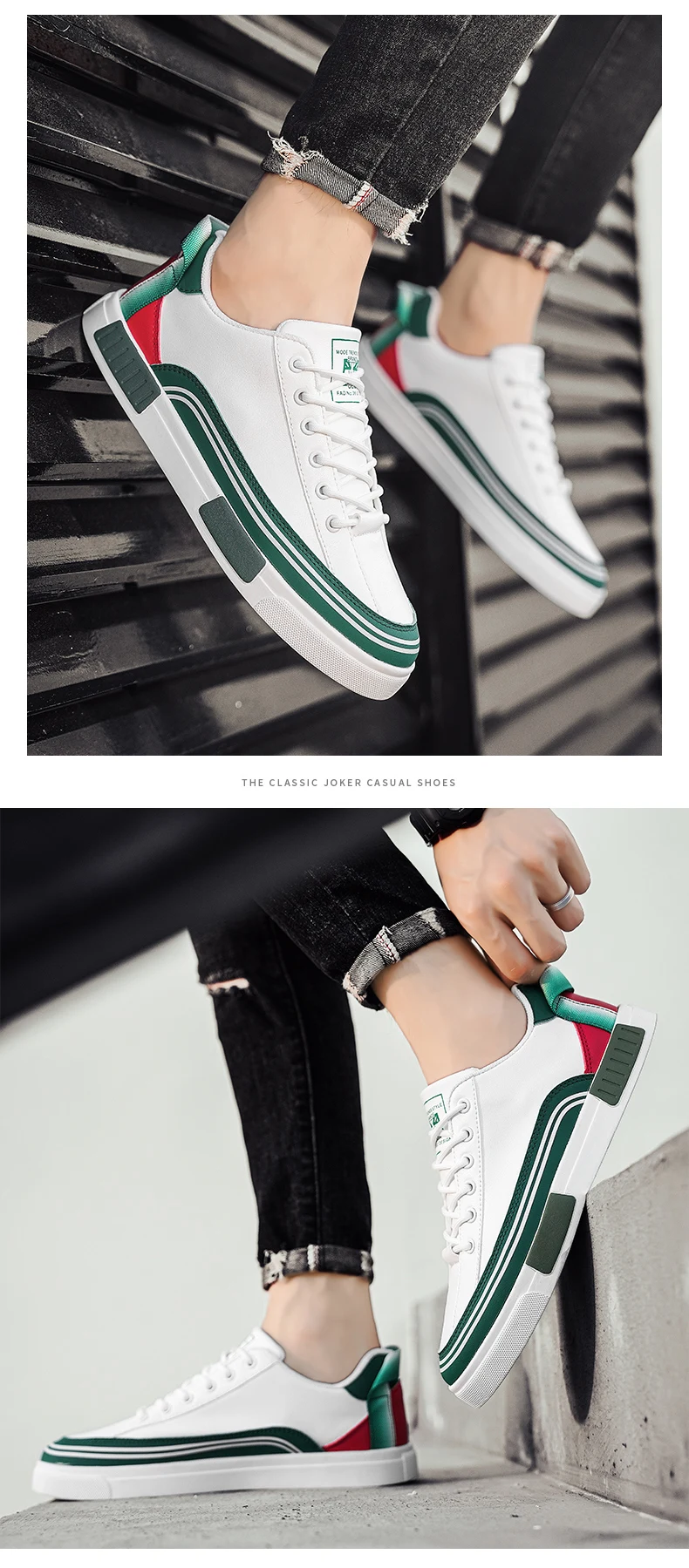 Scarpe da skate casual da uomo in pelle comode per tutti i giorni_voghion.com