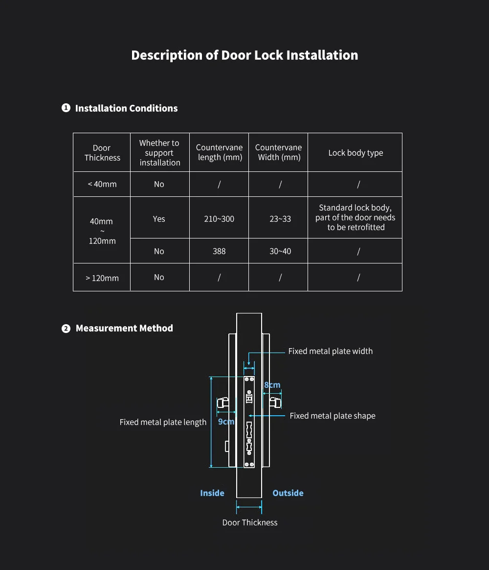N200 N100 Smart Door Lock Fingerprint Locks For Bluetooth Password NFC Unlock Mi