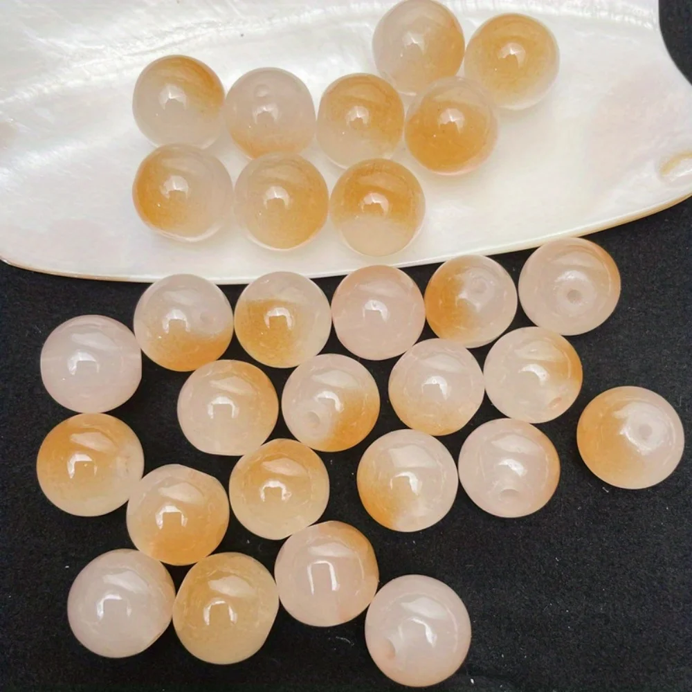 50/100개 8mm 스윗 스타일 듀얼 컬러 유리 루즈 비즈 수제 DIY 팔찌 목걸이 쥬얼리 제작 용품 비즈