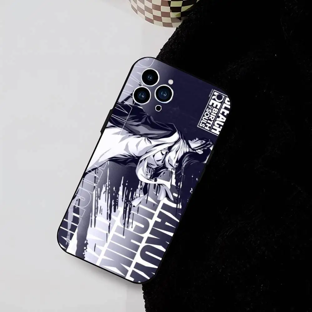 Anime B-Bleach Kuchiki Byakuya Silicone Soft Phone Case