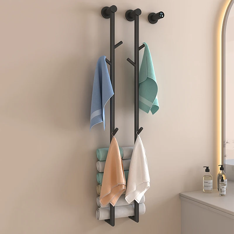 Electric Towel Rack Heating Towel Holder Thermostatic For Bathroom