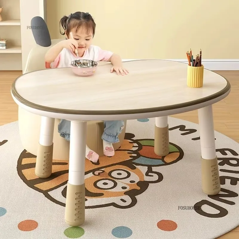 Simple Desk Chair Stydy Table Sets Kids Desk Toddler Peanut Early Education Adjustable Reading Sofa Floor Small Tables