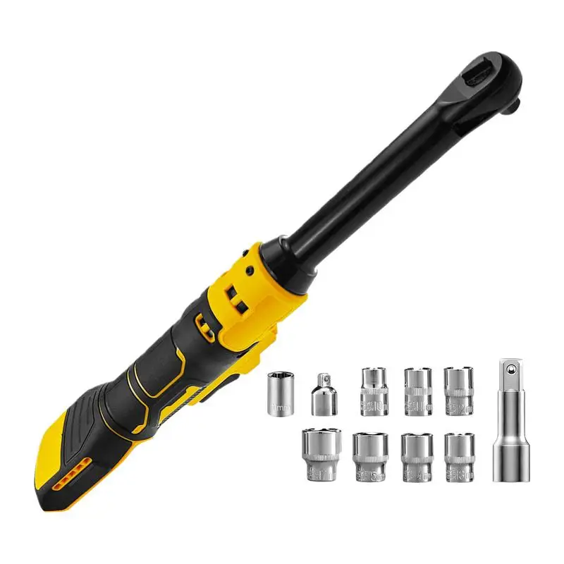 Extended Electric Ratchet Wrench FOR Makita For Dewalt Cordless Ratchet Wrench 3/8 Inch Electric Removal Ratchet With 10 Socket