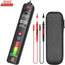 

BSIDE X1A EBTN Voltage Tester 3 Wire Large LCD Voltage Detector Capacitance Test Non-Contact AC Voltage Sensor + Housing