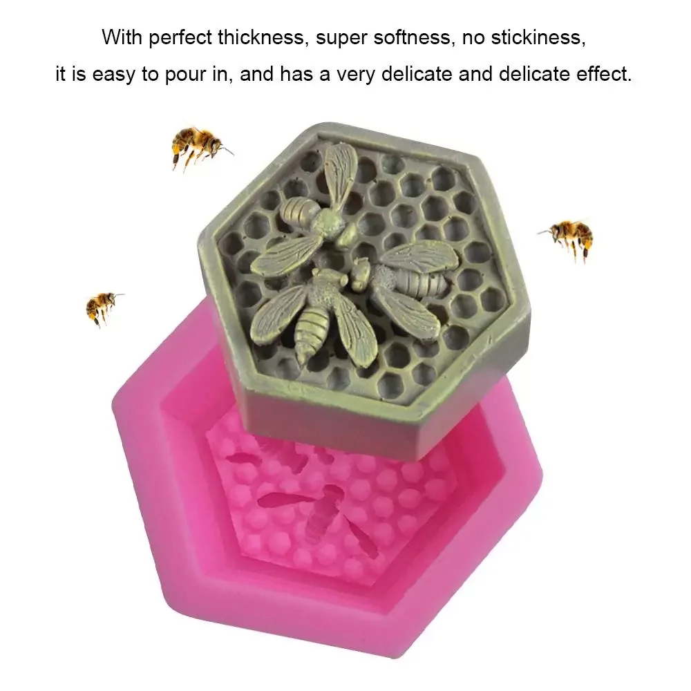 Bumble Bee stampi in Silicone a nido d'ape per torta fai da te biscotti fondente budino di zucchero cioccolato caramelle dure Dessert Decor  15
