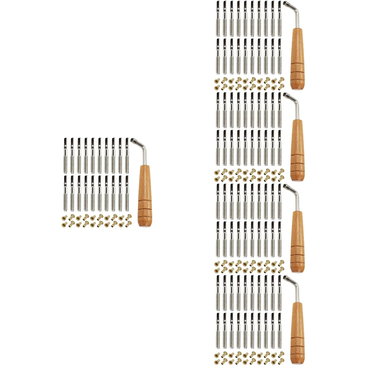 

5 Sets Professional Lyre Harp Part Replacement Accessory Major Zither Pin Metal