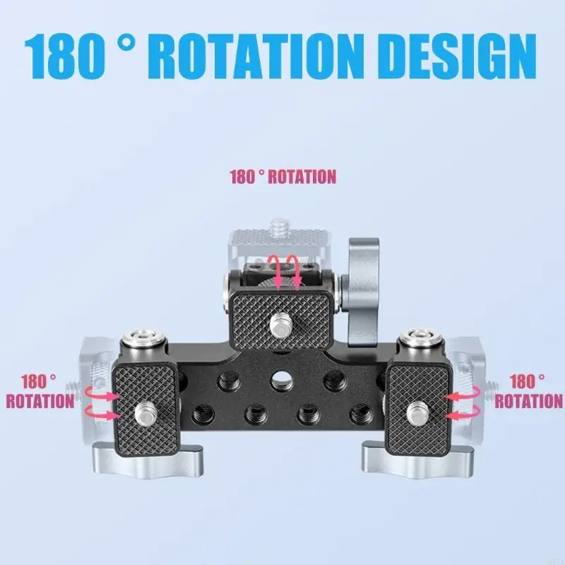 367E Aluminum Alloy Tripod Mount PTZ Base 3-Position Photographers Essential Tool